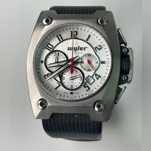 Wyler Genève Code-R Chronograph 100 562 Titanium Carbon Fiber Swiss Made Watch